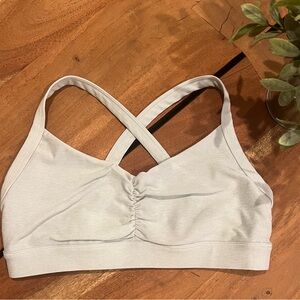 Vuori Light Gray Sports Bra